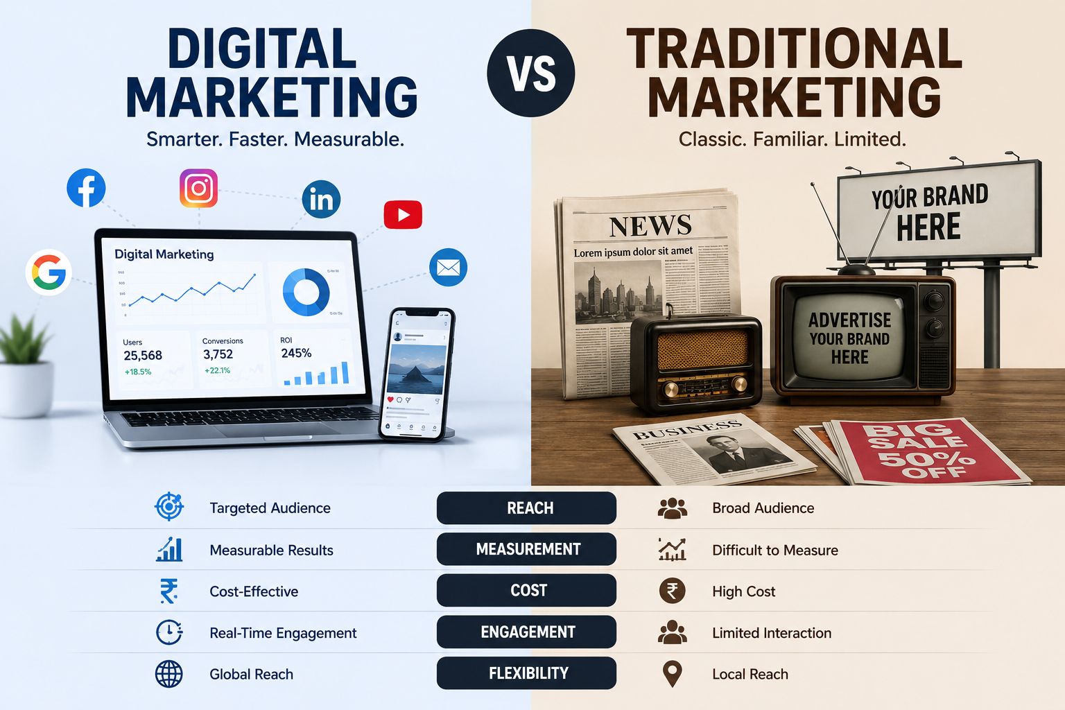Digital Marketing versus Traditional Marketing